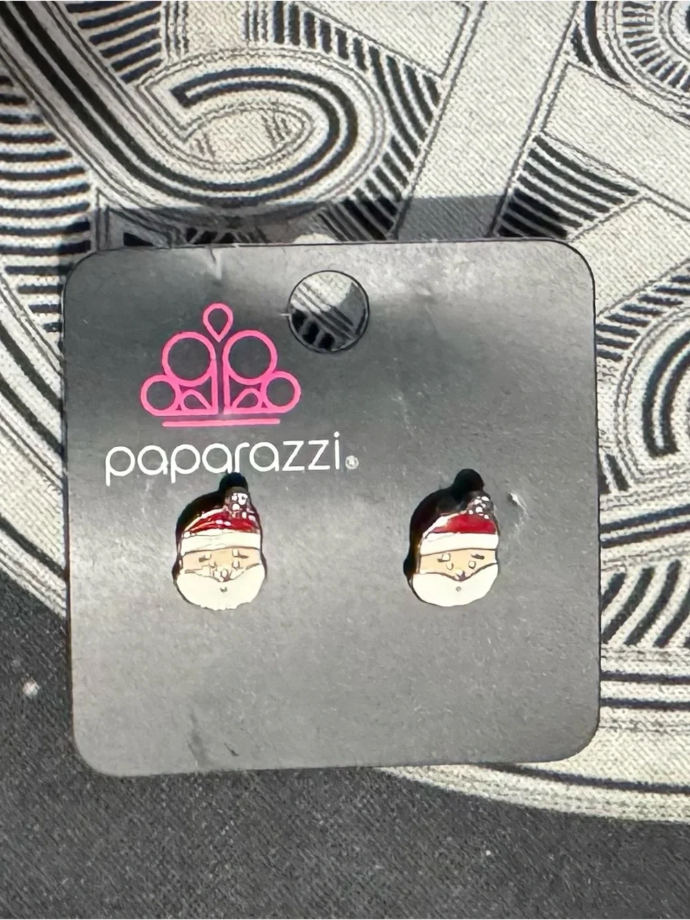 Paparazzi Red Santa Stud Earrings
